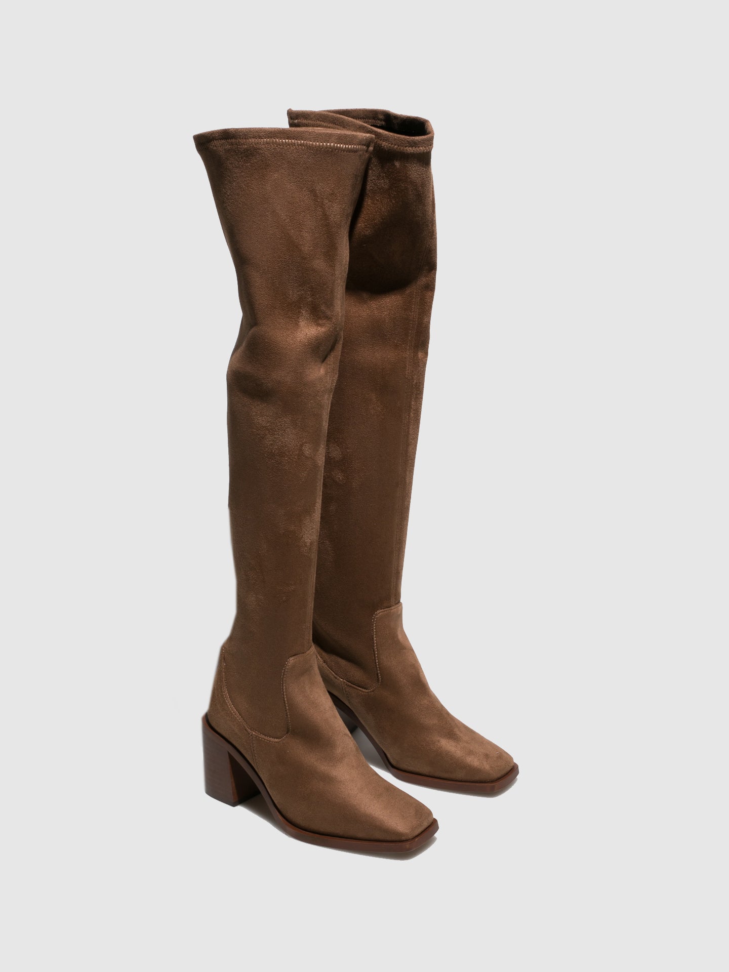 Foreva Taupe Knee-High Boots